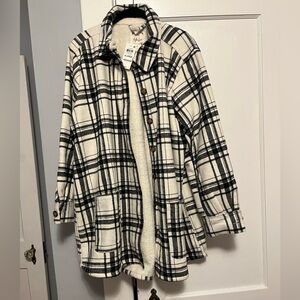 NWT Plaid Chore Jacket